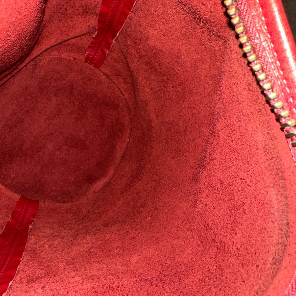 COACH Vintage 9953 Red Leather Shoulder Bag EUC - Picture 9 of 10